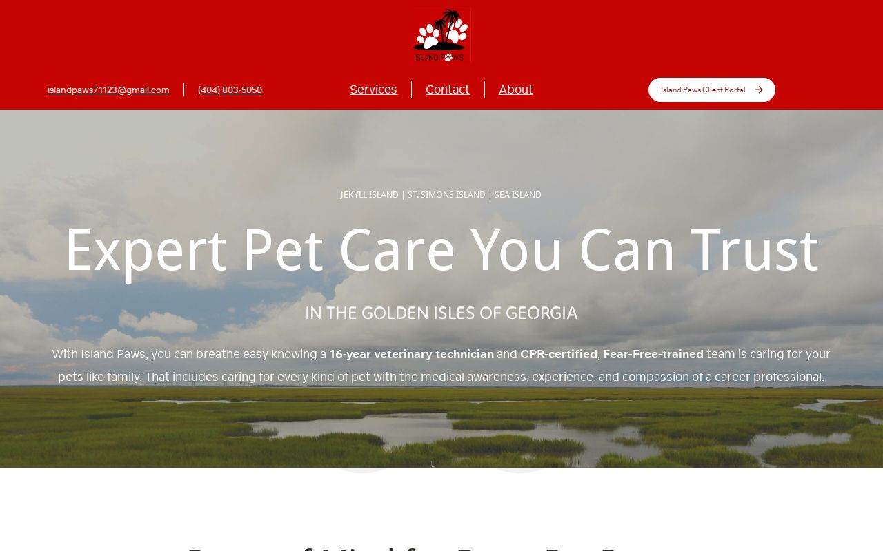 Island Paws LLC | Professional Pet Care in Jekyll Island